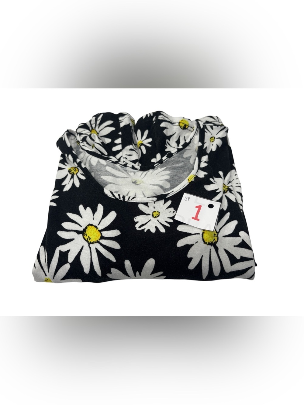 Women’s Black Daisy Print Swing Dress - Brand Unspecified - Picture 9 of 9